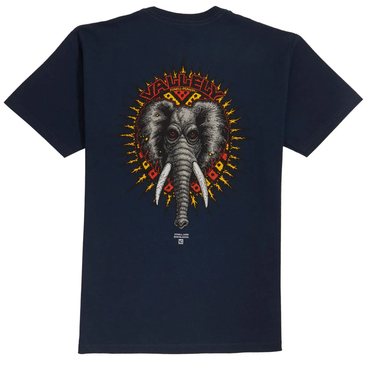 Powell-Peralta Vallely Elephant T-Shirt - Navy sold by CCS product image thumbnail 2
