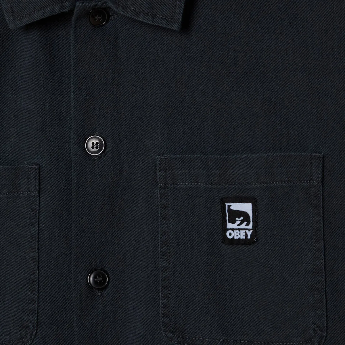 Obey Harvey Shirt Jacket - Black Faded Wash sold by CCS product image thumbnail 3