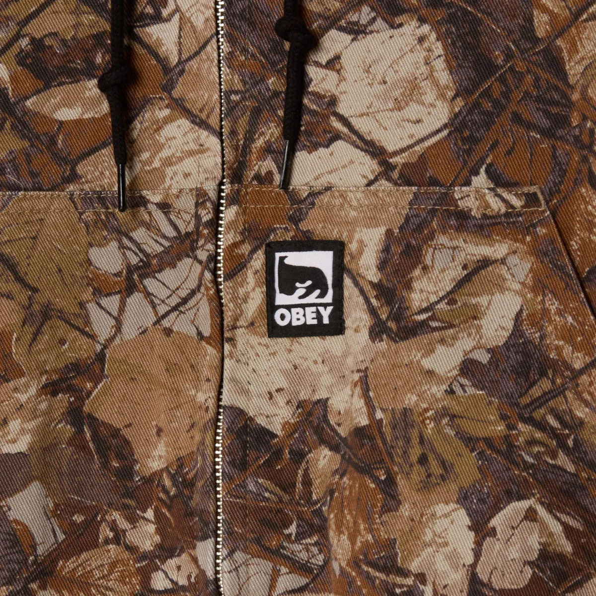 Obey Glen Zip Up Jacket - Fence Camo Multi sold by CCS product image thumbnail 3