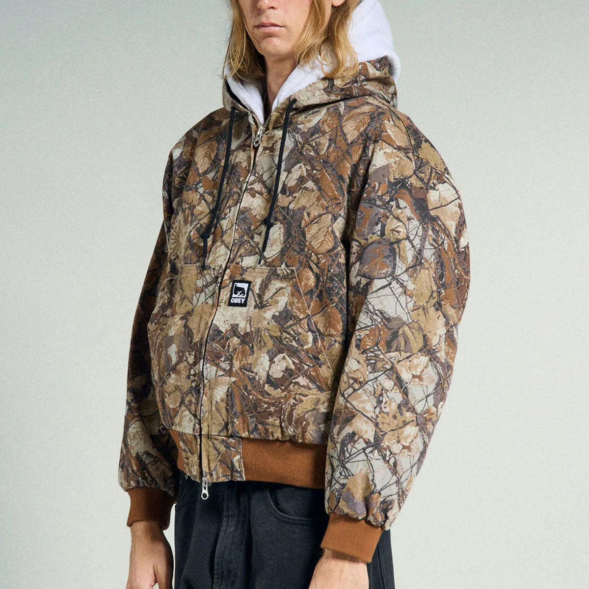 Obey Glen Zip Up Jacket - Fence Camo Multi sold by CCS product image thumbnail 4