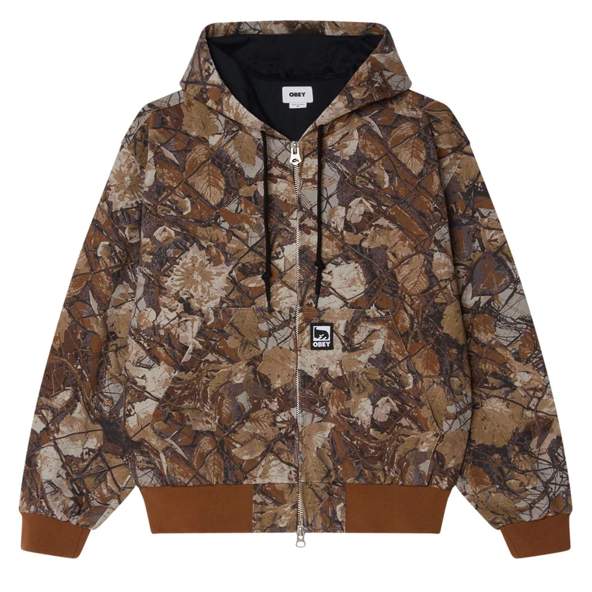 Obey Glen Zip Up Jacket - Fence Camo Multi sold by CCS