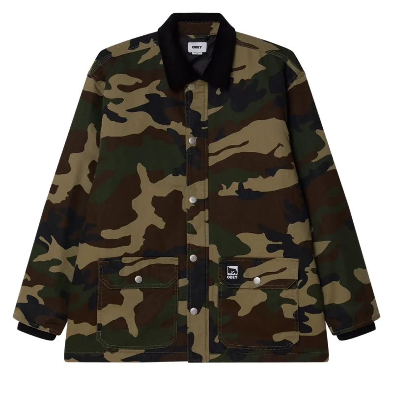 Obey Norton Barn Jacket - Woodland Camo sold by CCS