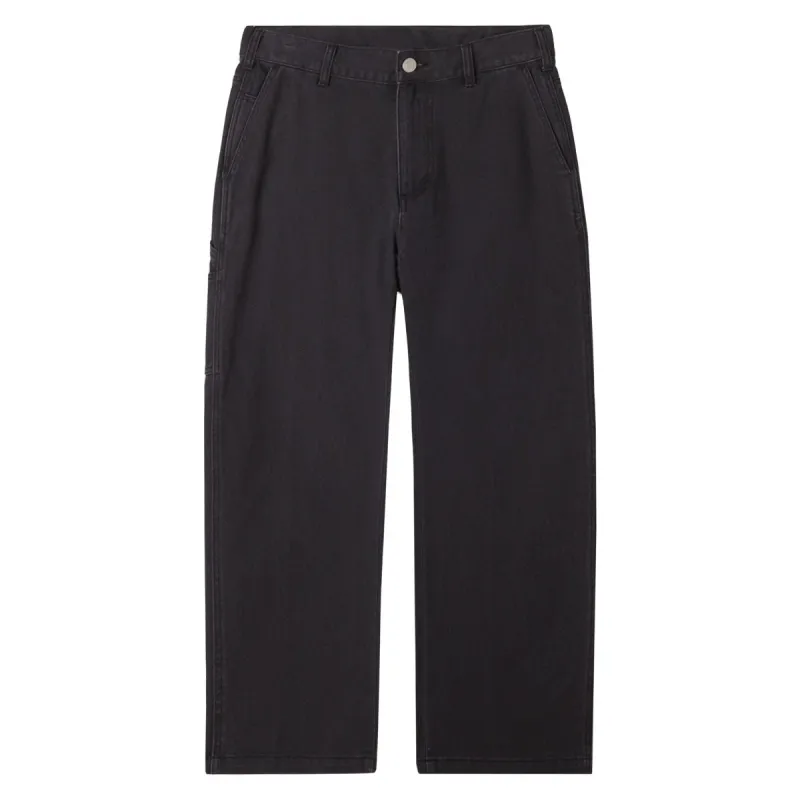 Obey Hardwork Carpenter Pants - Black Faded Wash sold by CCS