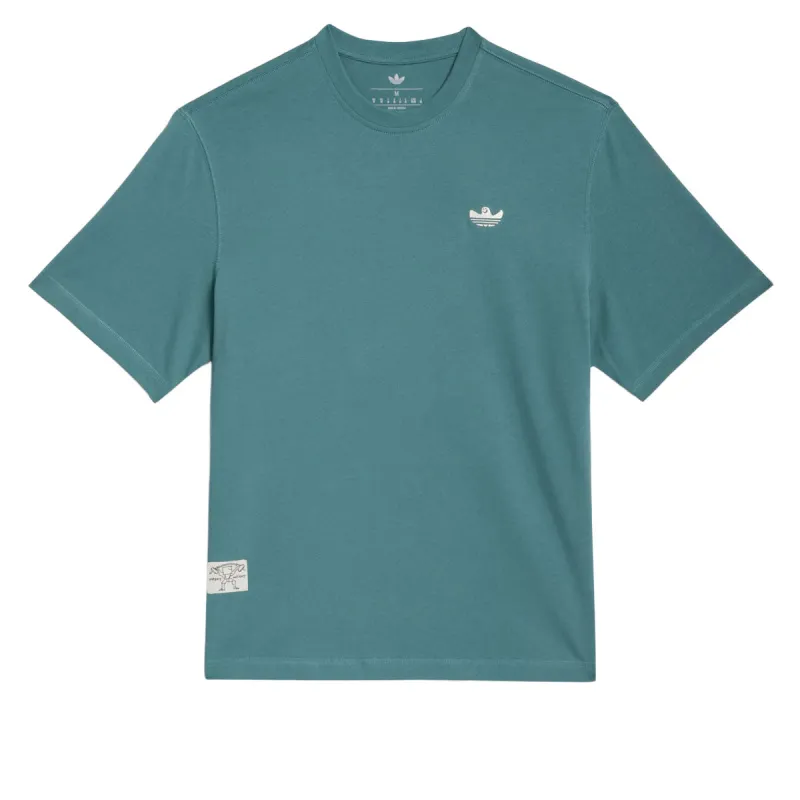 Adidas Shmoofoil Heavyweight T-Shirt - Preloved Teal made by Adidas