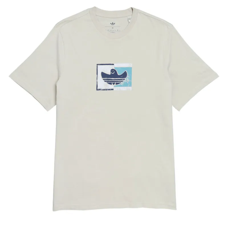 Adidas Shmoohaus T-Shirt - Aluminum/Dark Blue sold by CCS