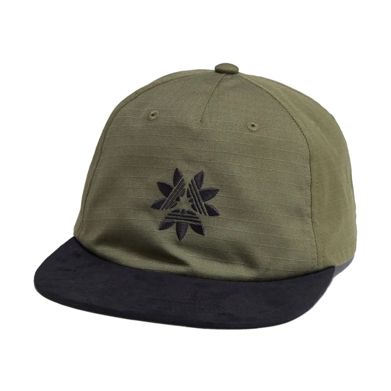 Adidas Pinwheel 5 Panel Hat - Olive Strata made by Adidas