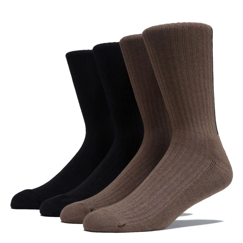 Adidas Skate Stripe 2 Pack Of Socks - Earth Strata/Black sold by CCS