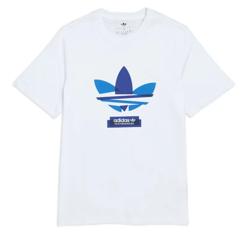 Adidas Trefoil T-Shirt - White/Royal Blue made by Adidas