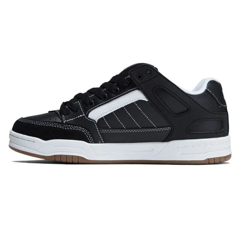 Globe Tilt Shoes - Black/White/Stitch made by Globe