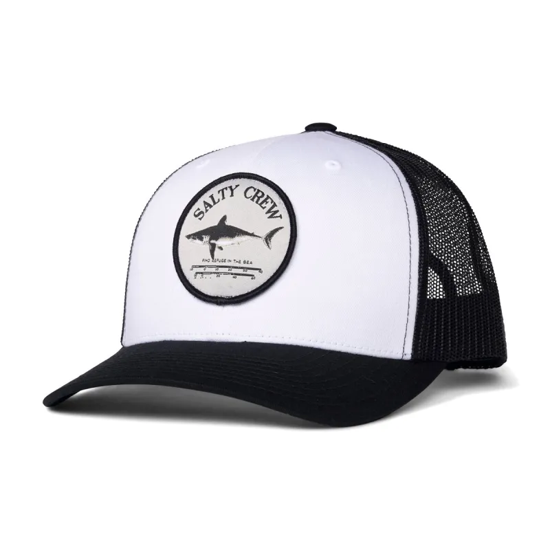 Salty Crew Bruce Trucker Hat - White/Black sold by CCS