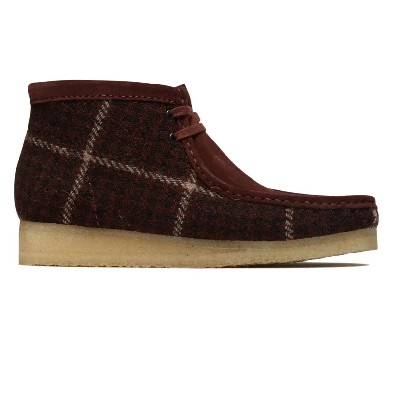 Clarks Wallabee Boots - Rust Tweed sold by CCS