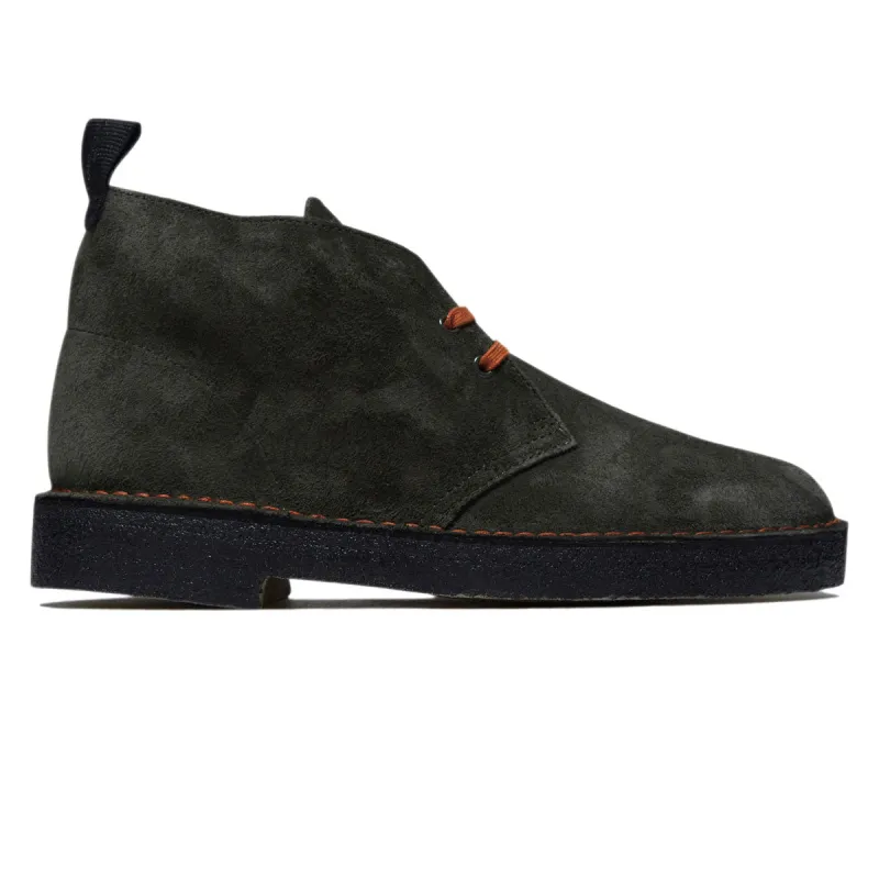 Clarks Desert Boots - Loden Green Suede sold by CCS