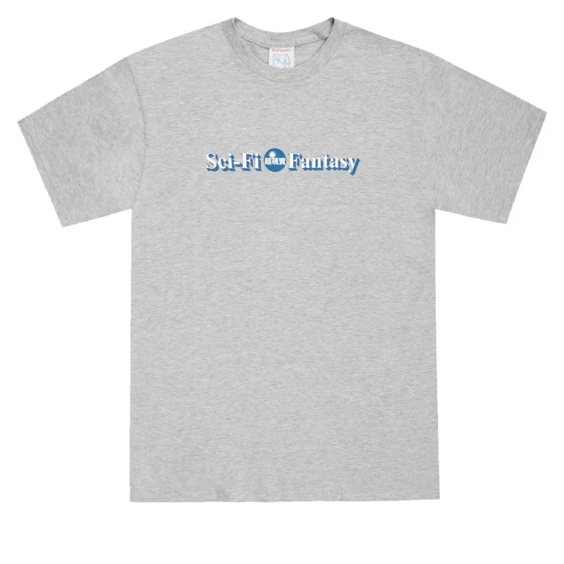 Sci-Fi Fantasy Desk Logo T-Shirt - Heather Grey sold by CCS