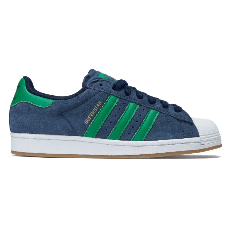 Adidas Superstar ADV Shoes - Collegiate Navy/Green/Ftwr White sold by CCS