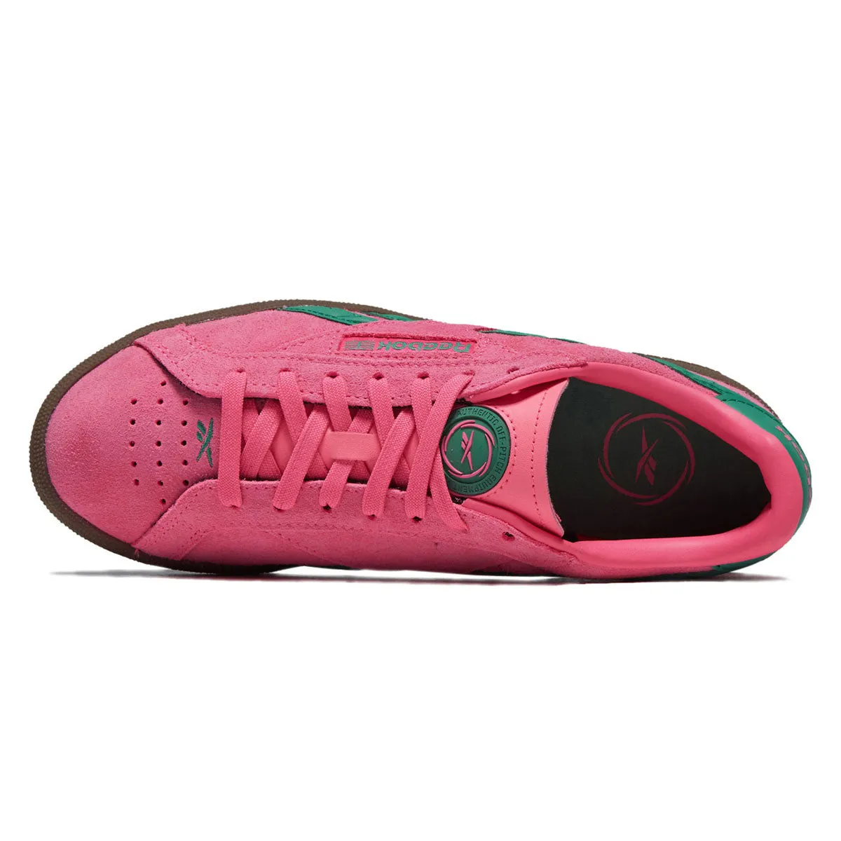 Reebok Womens Club C Grounds UK Shoes - Atomic Pink/Upgrade Green/Gum sold by CCS product image thumbnail 3