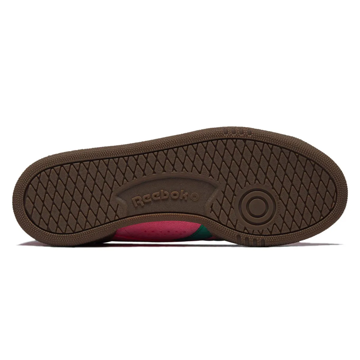 Reebok Womens Club C Grounds UK Shoes - Atomic Pink/Upgrade Green/Gum sold by CCS product image thumbnail 4