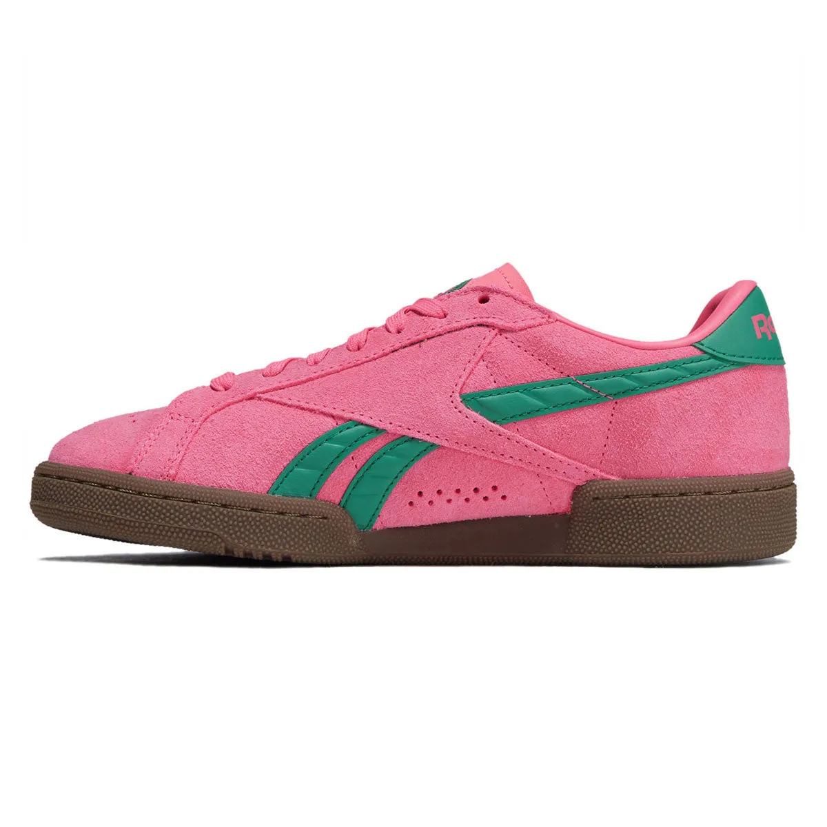 Reebok Womens Club C Grounds UK Shoes - Atomic Pink/Upgrade Green/Gum sold by CCS product image thumbnail 2
