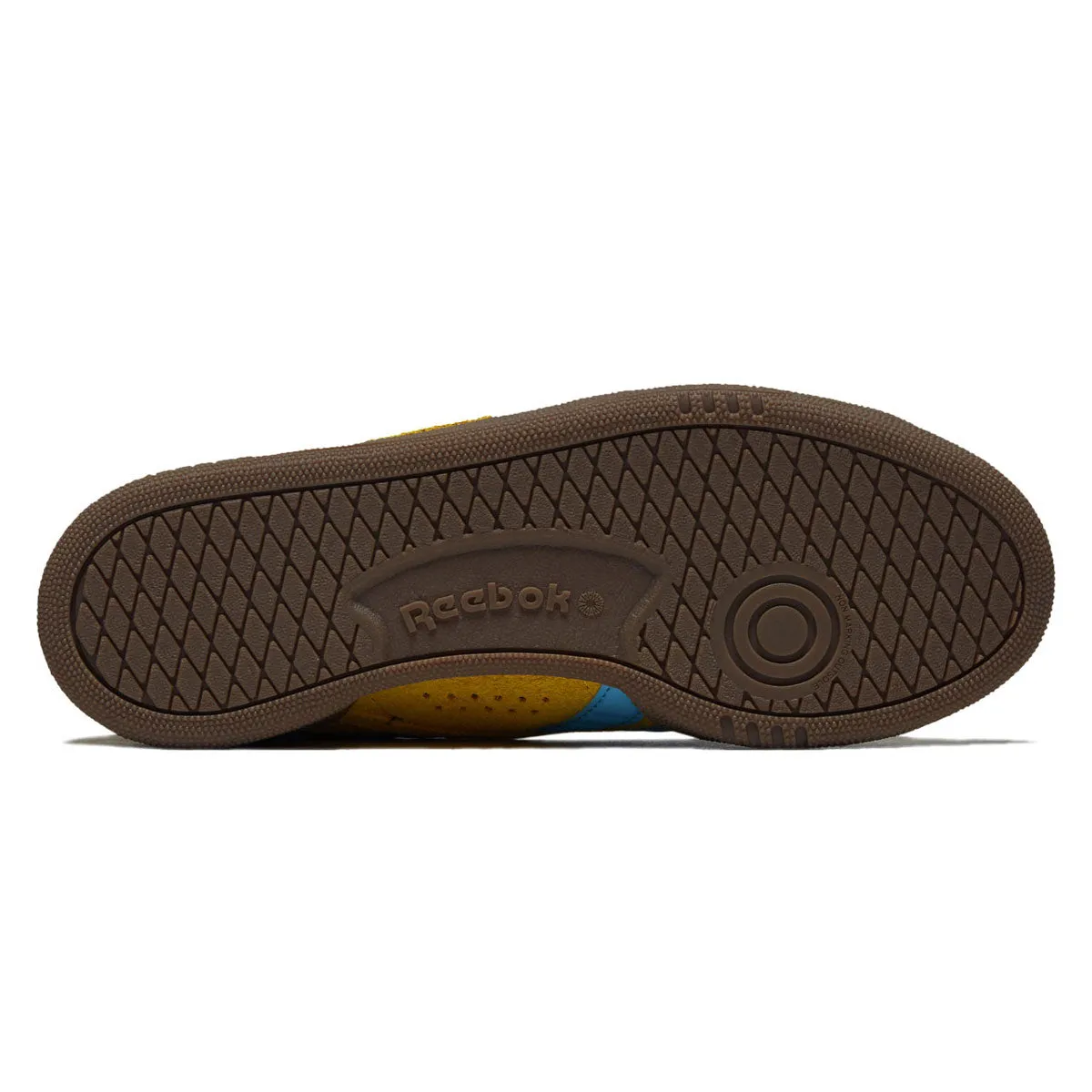 Reebok Womens Club C Grounds UK Shoes - Golden Haze/Future Cyan/Gum sold by CCS product image thumbnail 4