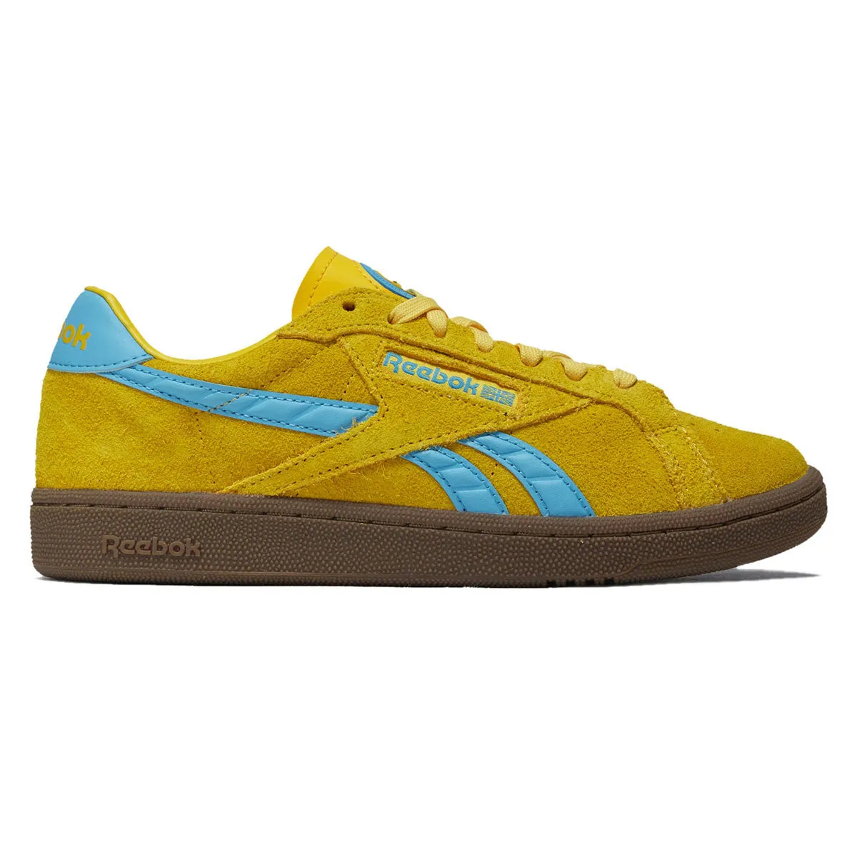 Reebok Womens Club C Grounds UK Shoes - Golden Haze/Future Cyan/Gum sold by CCS