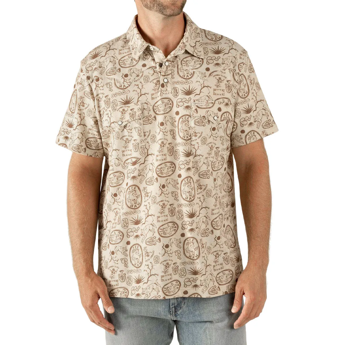Sendero Cantina Polo Shirt - Haw Yee Tan Print sold by CCS product image thumbnail 2