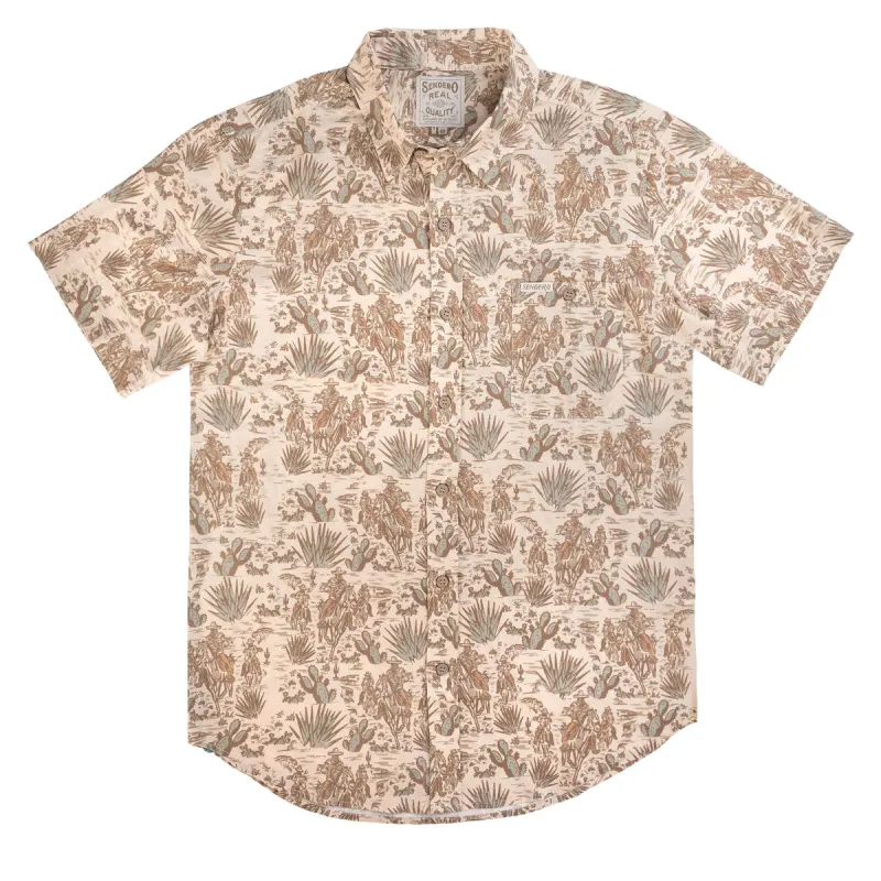 Sendero City Slicker Shirt - Vaqueros Print sold by CCS