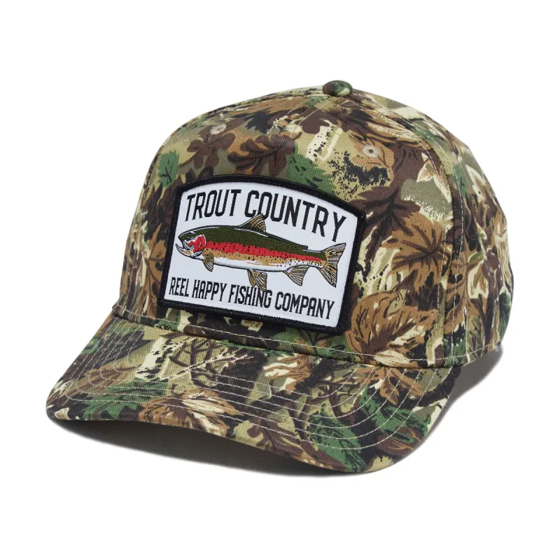 Reel Happy Trout Country Hat - Camo sold by CCS