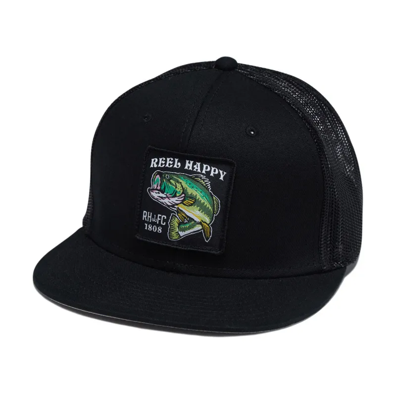 Reel Happy Large Marge Trucker Hat - Black sold by CCS