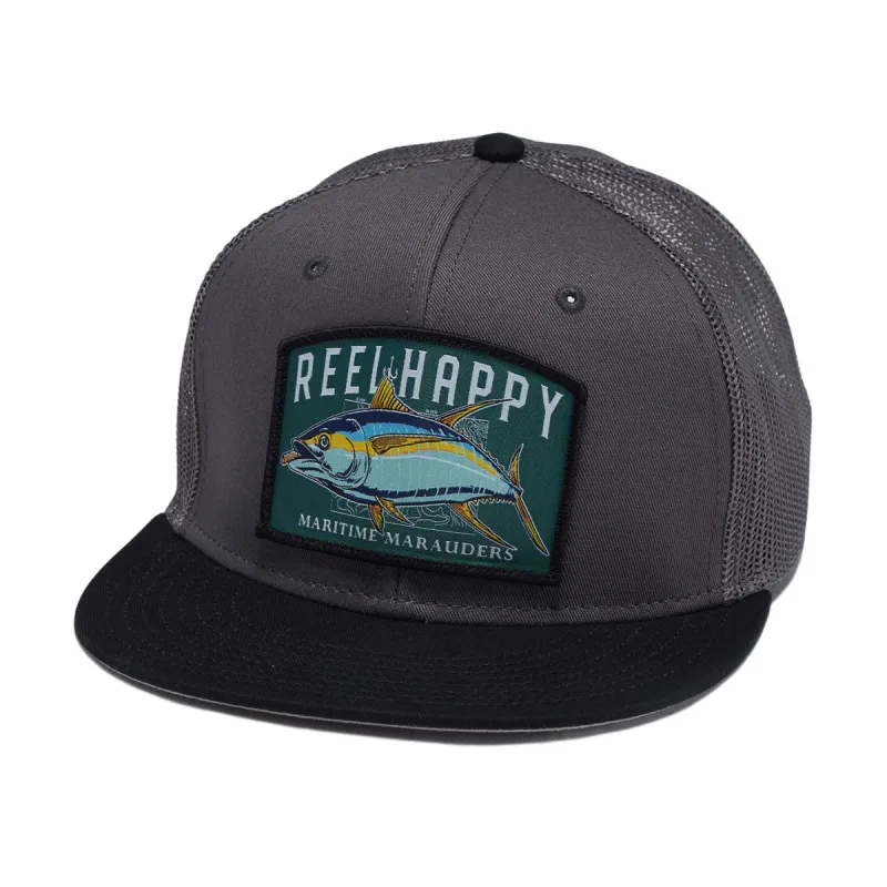 Reel Happy Tuna Grande Trucker Hat - Grey/Black sold by CCS