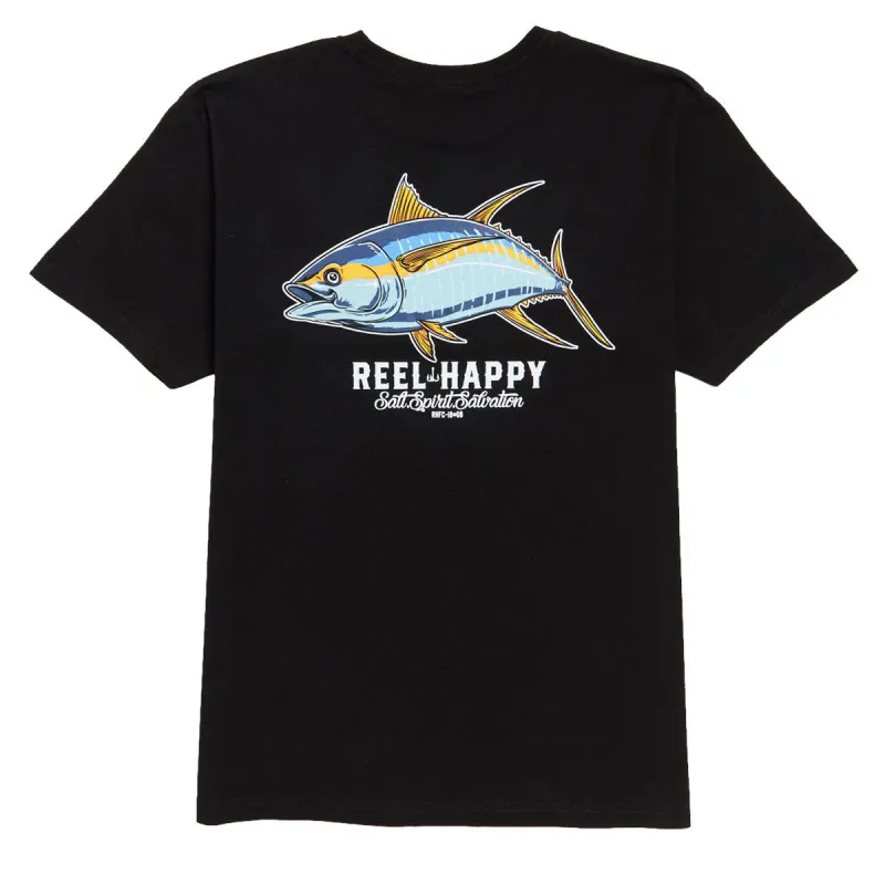Reel Happy Tuna Grande T-Shirt - Black made by CCS