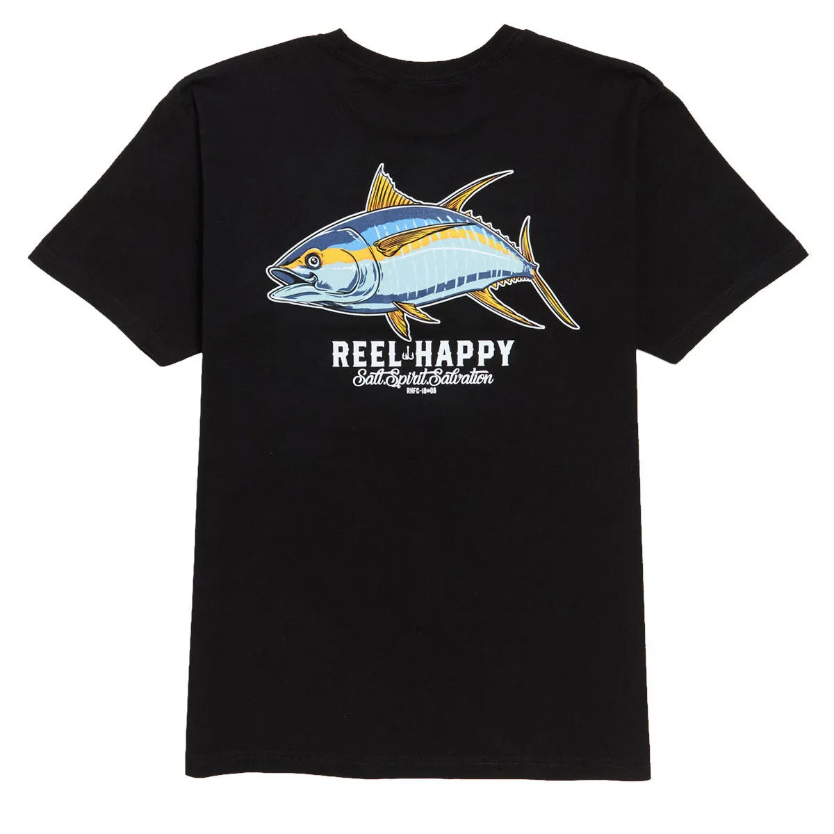 Reel Happy Tuna Grande T-Shirt - Black sold by CCS