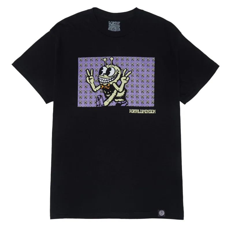Portal Dimension Peace Tab T-Shirt - Black made by CCS