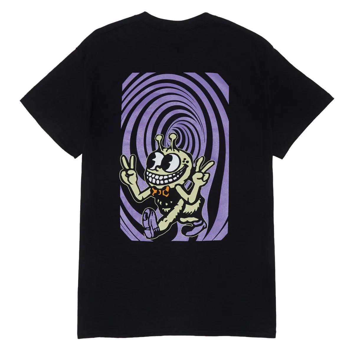 Portal Dimension Peace Tab T-Shirt - Black sold by CCS product image thumbnail 2