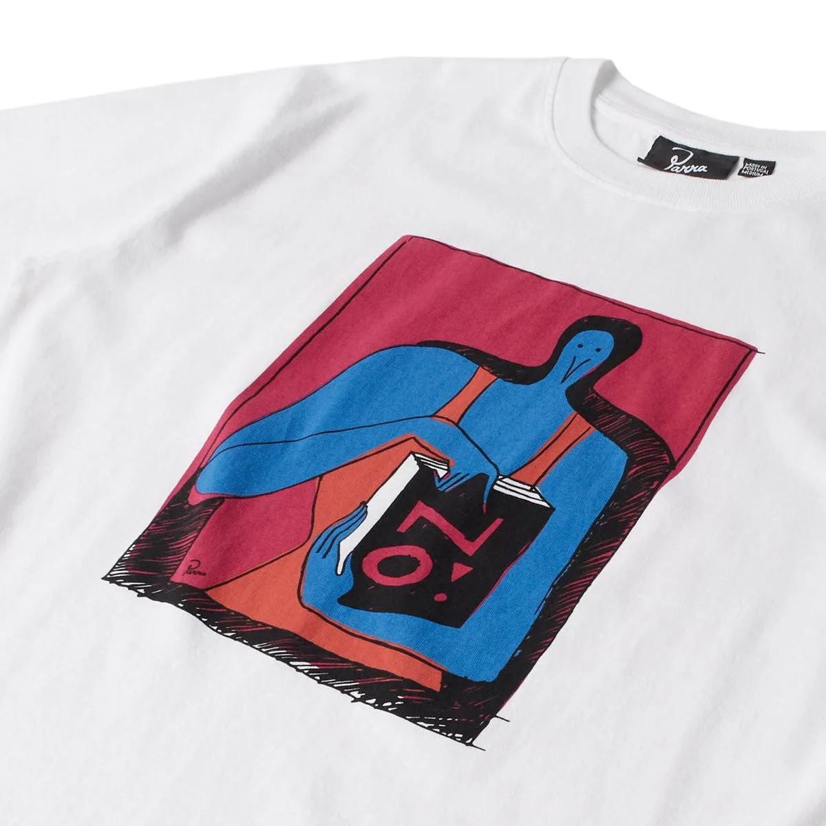 By Parra No Books T-Shirt - White sold by CCS product image thumbnail 3