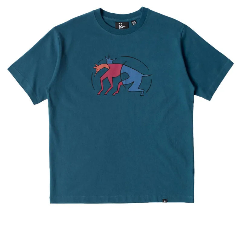 By Parra The Zoomies T-Shirt - Mallard Green sold by CCS