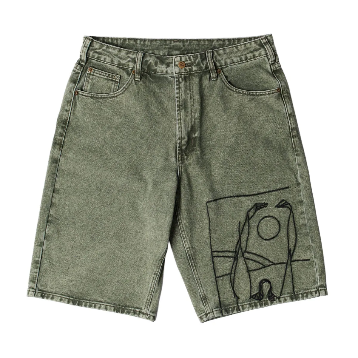 By Parra Protect The Sun Shorts - Green sold by CCS