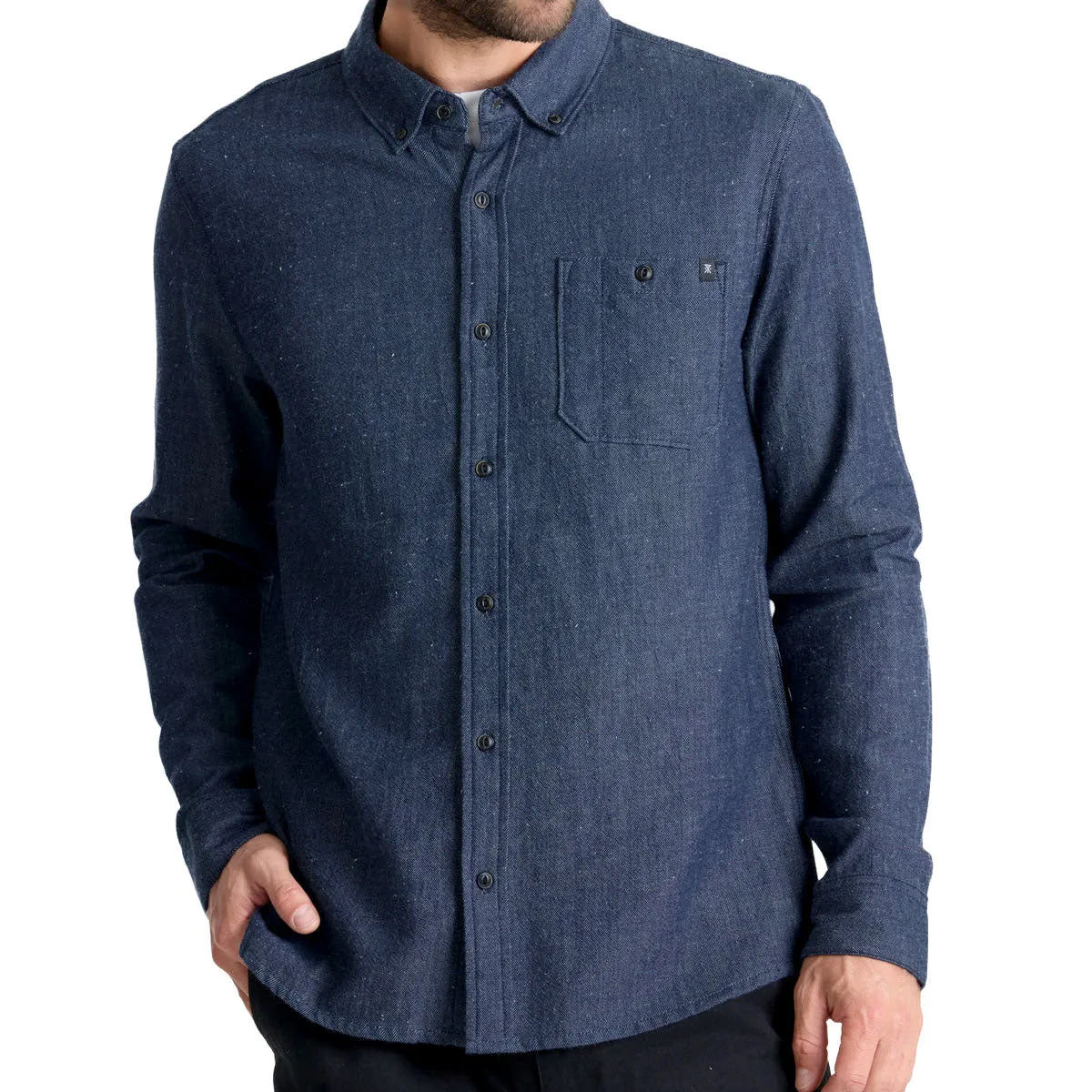 Roark Scholar Chambray Long Sleeve Shirt - Mid Indigo sold by CCS product image thumbnail 3