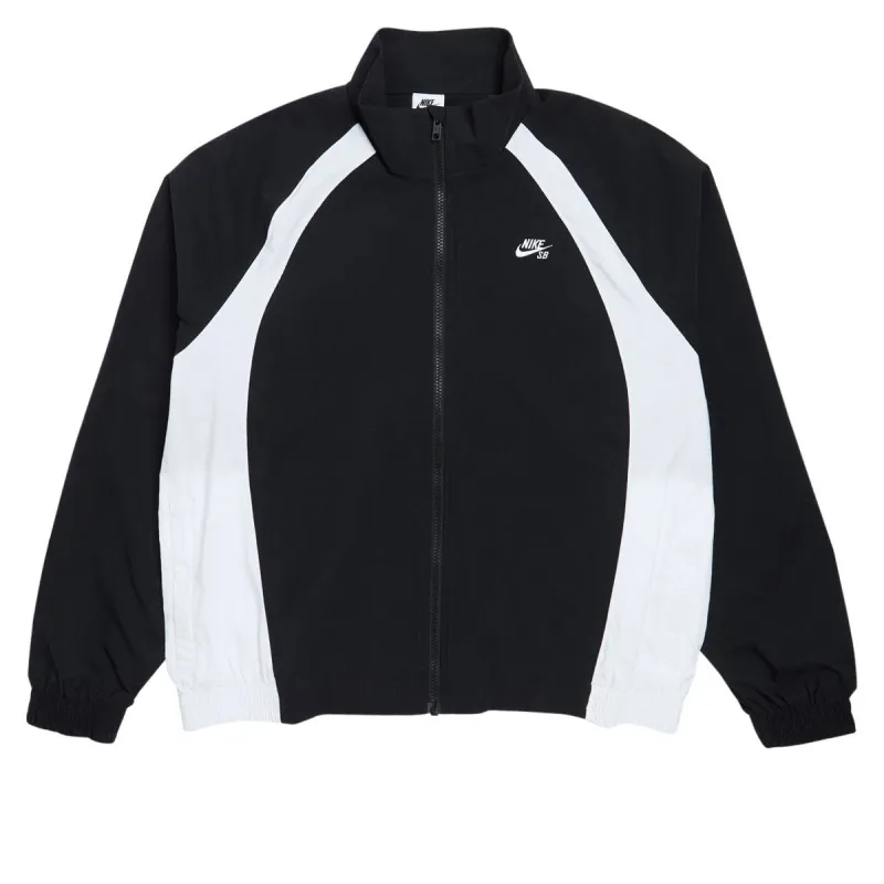 Nike SB Dri-Fit Woven Full-Zip Jacket - Black/White/White sold by CCS