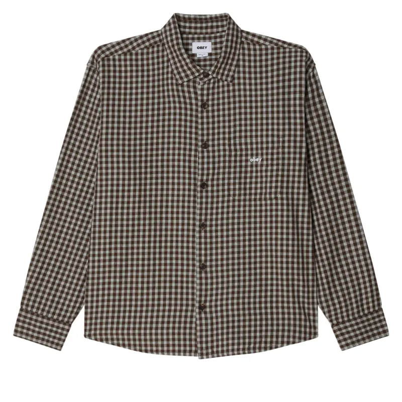 Obey Bigwig Andy Long Sleeve Shirt - Wren Multi sold by CCS