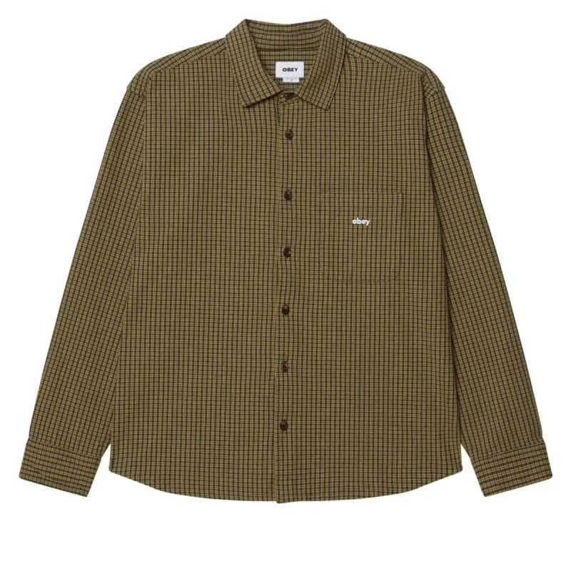 Obey Jimmy Long Sleeve Shirt - Rosin Multi sold by CCS
