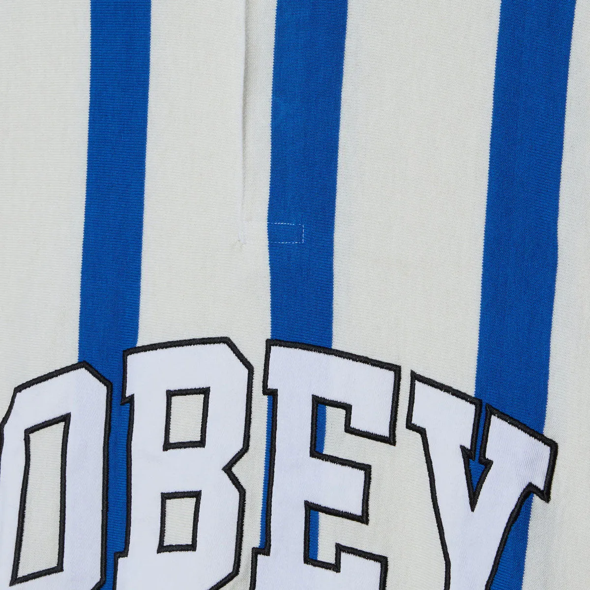 Obey Landon Stripe Long Sleeve Polo Shirt - White Multi sold by CCS product image thumbnail 3