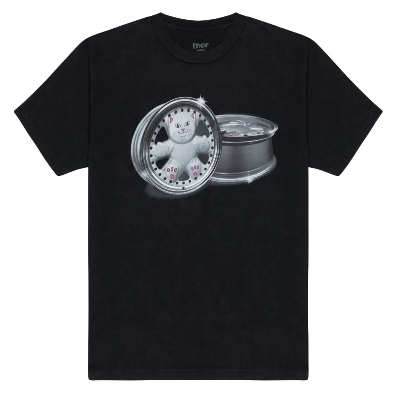 RIPNDIP Nerm Wheels T-Shirt - Black Vintage Wash sold by CCS