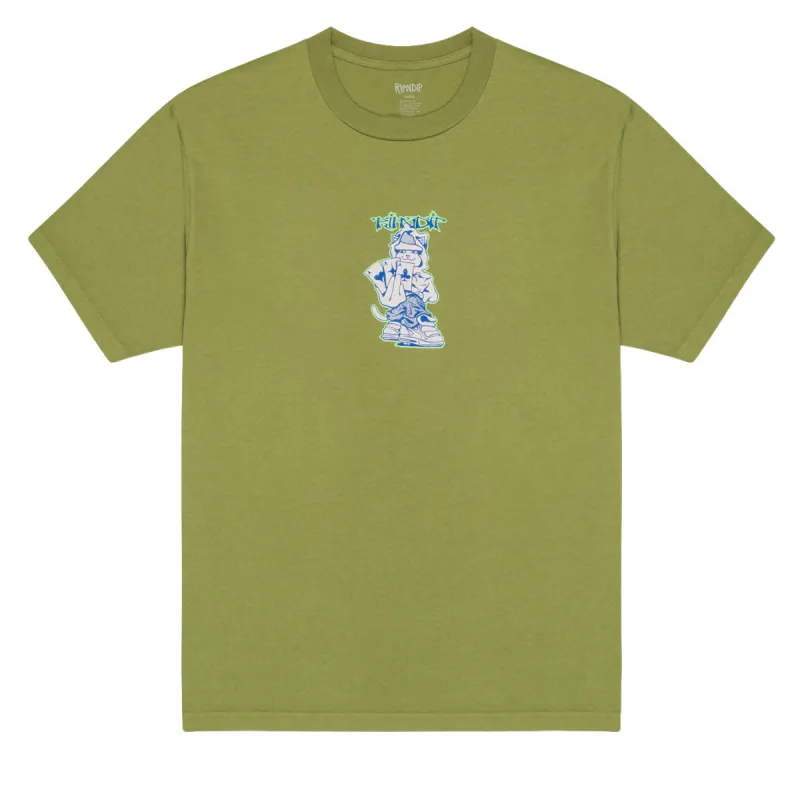 RIPNDIP Ace T-Shirt - Light Forest sold by CCS
