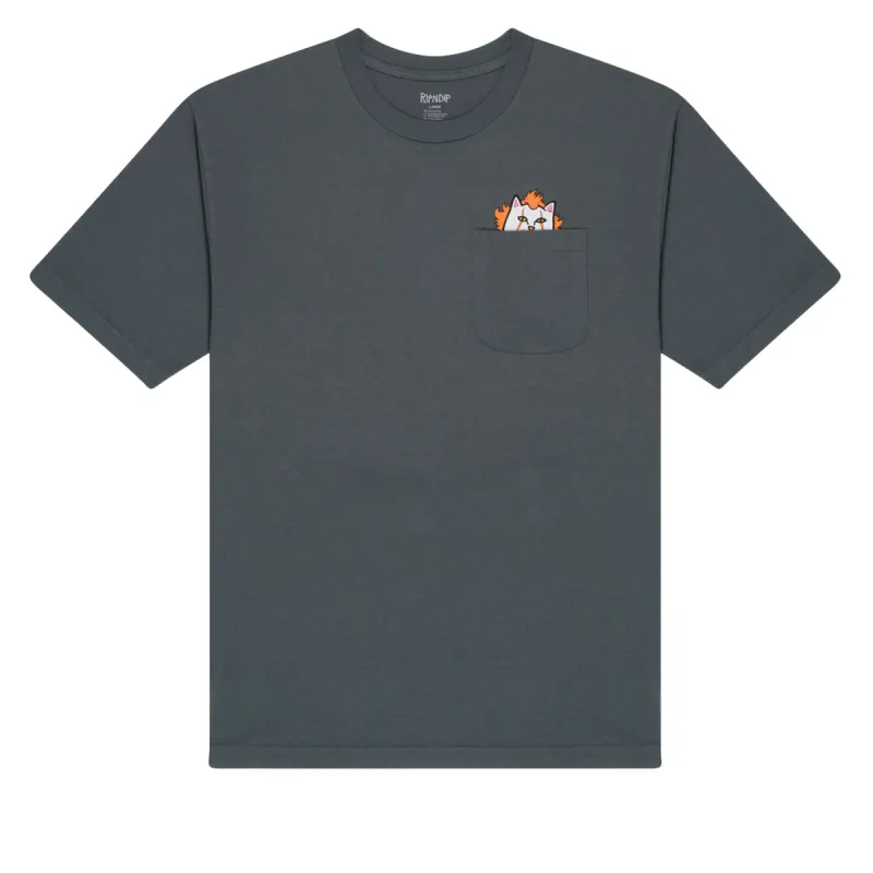 RIPNDIP It's Nerm Pocket T-Shirt - Charcoal made by Ripndip