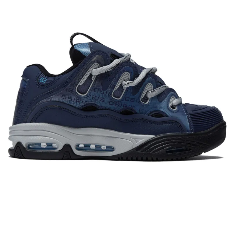 Osiris D3 2001 Shoes - Navy/Grey/Blue sold by CCS