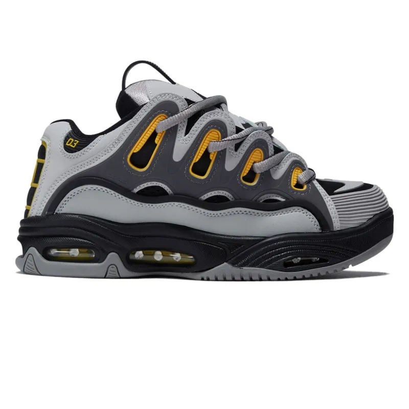 Osiris D3 2001 Shoes - Grey/Black/Yellow sold by CCS