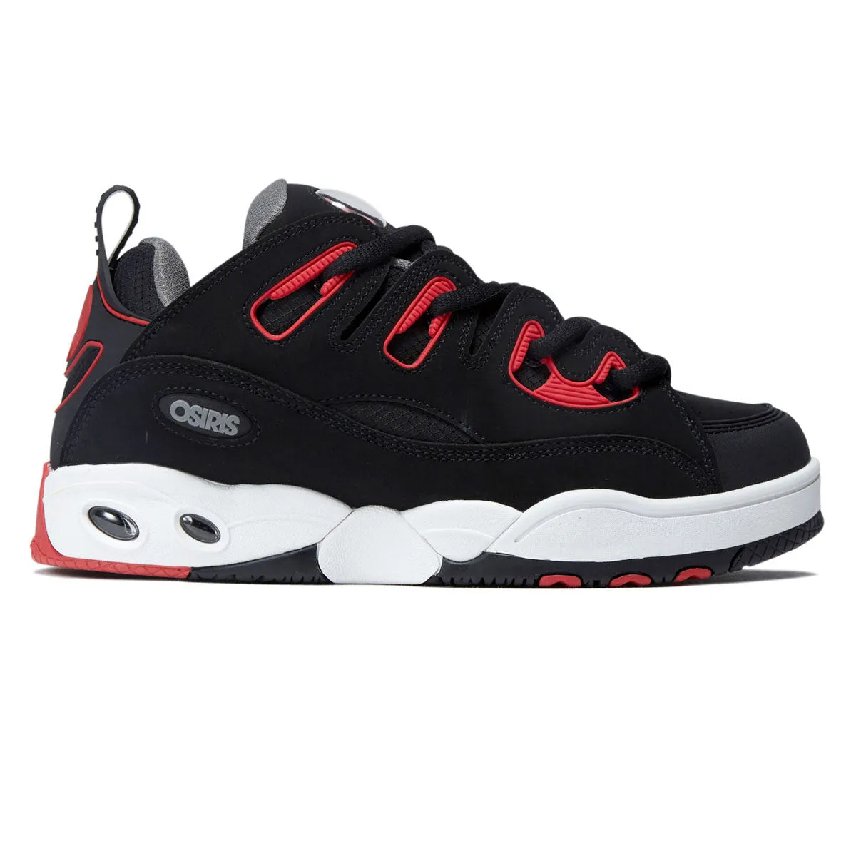 Osiris D3 E Shoes - Black/Charcoal/Red sold by CCS