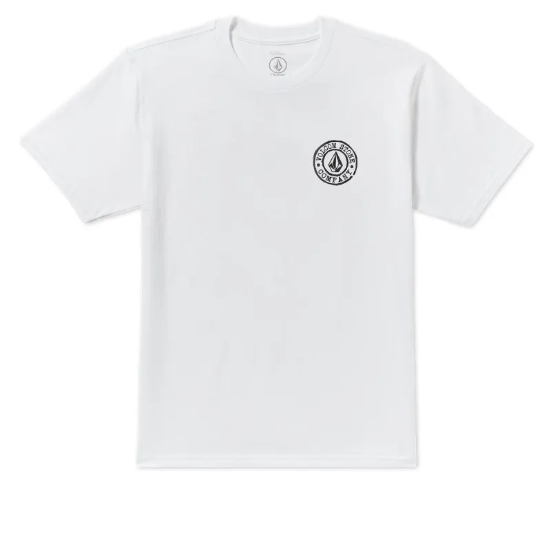 Volcom Logo Stamp T-Shirt - White sold by CCS