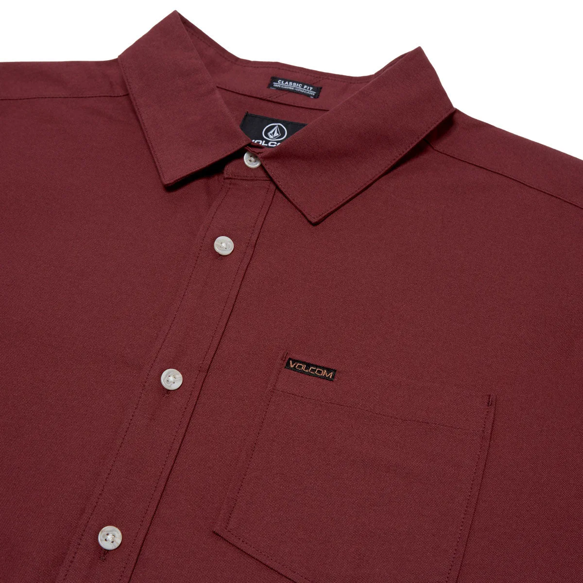 Volcom Veeco Oxford Long Sleeve Shirt - Merlot sold by CCS product image thumbnail 3