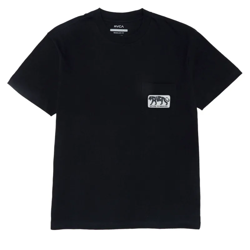 RVCA Big Cat Pocket T-Shirt - Black made by CCS