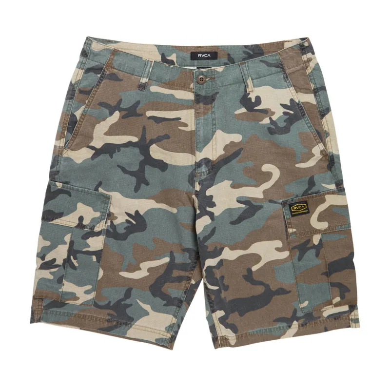 RVCA Dayshift Cargo Shorts - Vintage Woodland sold by CCS